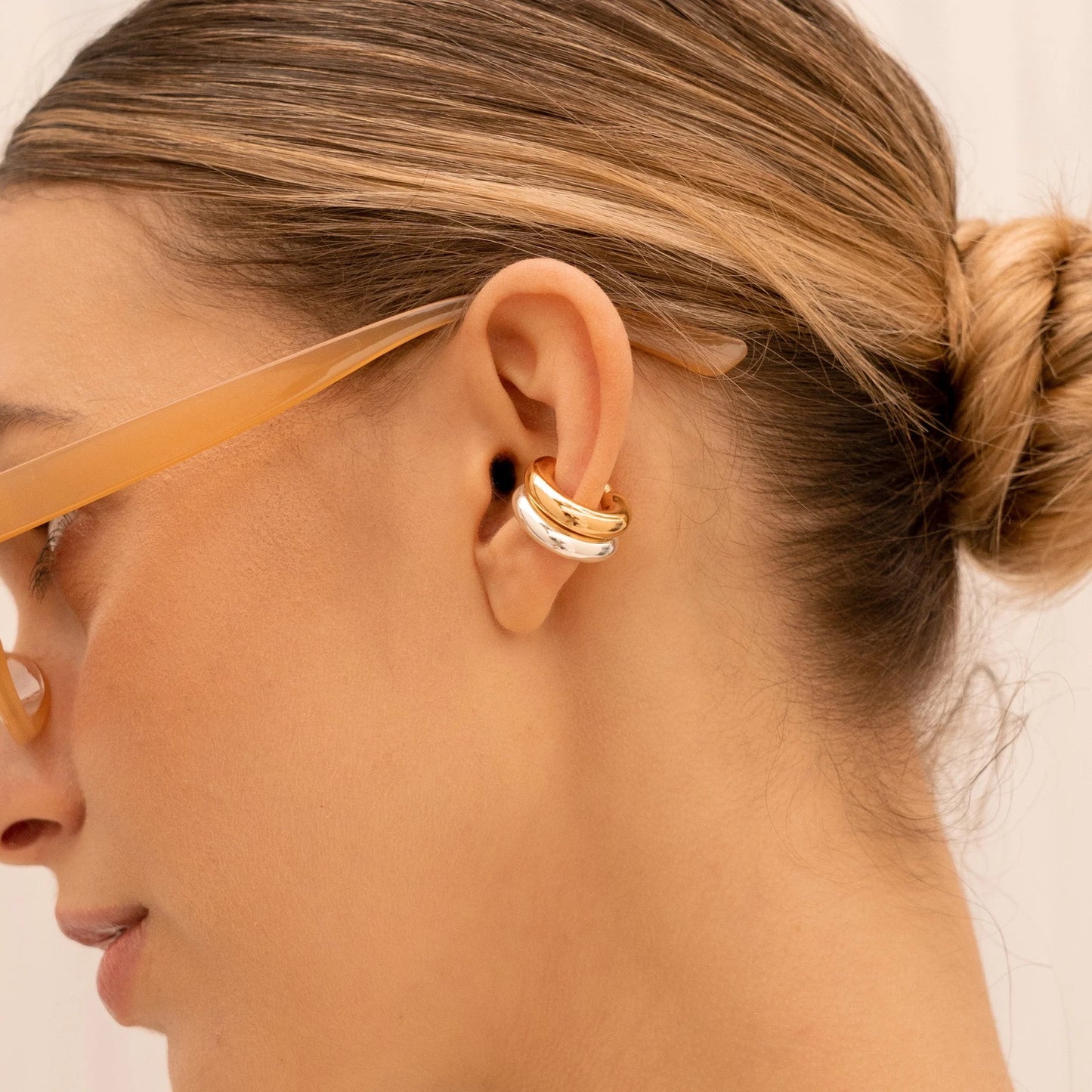 Set Earcuff Silver Gold