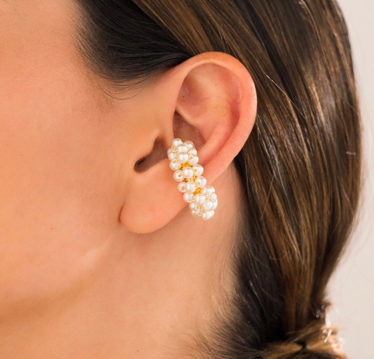 PEARL WEAVING EAR CUFF